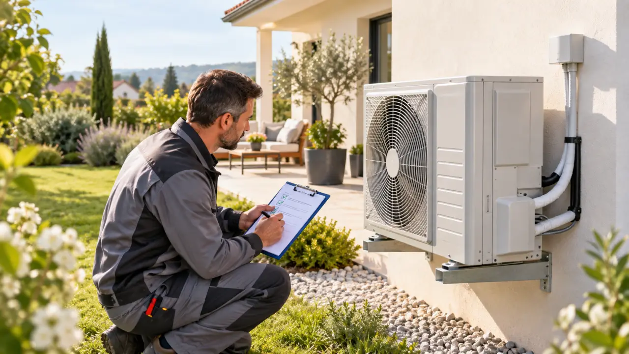 Installation d'une pompe à chaleur air-air dans une maison